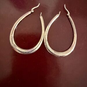 Elegant Silver Hoop Earrings